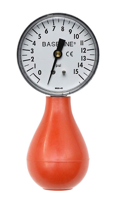Baseline Baseline Dynamometer - Pneumatic Squeeze Bulb - 15 PSI Capacity, no reset