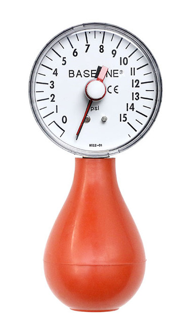 Baseline Baseline Dynamometer - Pneumatic Squeeze Bulb - 15 PSI Capacity, with reset