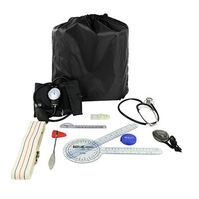 Baseline PT Student Kit with standard items. 72" gait belt