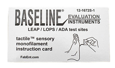 Baseline Baseline Tactile Monofilament - ADA/LEAP/LOPS - Disposable w/sleeve - 5.07 - 10 gram - 1 ea.