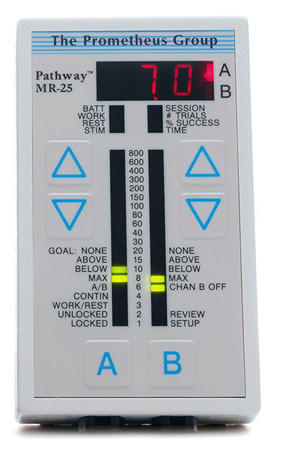 Prometheus Pathway MR-25 Dual Channel sEMG System with Vivid Tri-Color LED Display