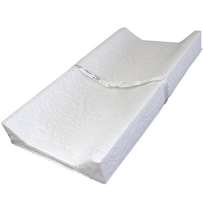 Whitney Brothers Contoured Changing Pad, White