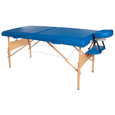 3B Scientific Deluxe massage table, 30" x 73", blue