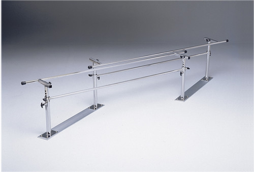 CanDo Parallel Bars, steel base, folding, height and width adjustable, 7' L x 16" - 24" W x 22" - 36" H