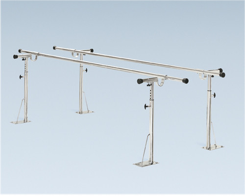 CanDo Parallel Bars, floor mounted, height and width adjustable, 20' L x 6" W x 26" - 44" H