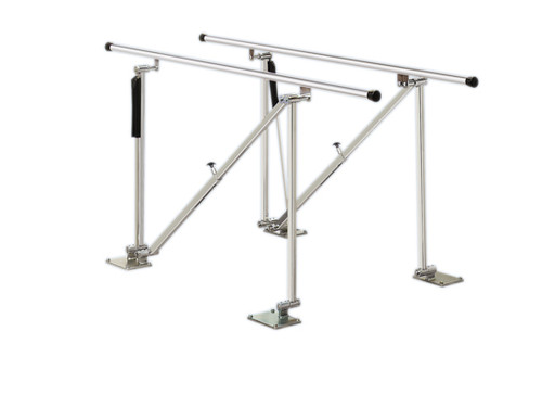 CanDo Parallel Bars, floor mounted, height adjustable, 7' L x 22.5" W x 31" - 41" H