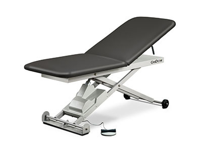 CanDo CanDo Hi-Lo Treatment Table, 2-Section, Upholstered Top, Adjustable Backrest, 72" x 27"