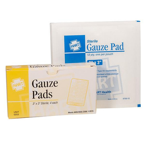 HART Health Gauze Pads, 4/Box