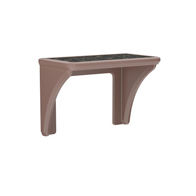 Cortech USA ADA Endurance Desk, Plastic with Laminate Top, Wall/Floor Mounted, Brown