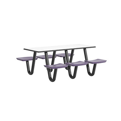Cortech USA Anchor Table, 6 Indigo Seats, Rectangle, 30" x 72"