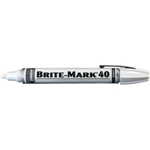 ITW ProBrands Brite-Mark 40 Medium Tip Permanent Paint Markers White