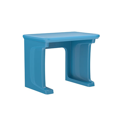 Cortech USA Endurance Desk, all plastic, standing/floor mount, Slate Blue