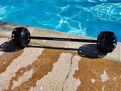 Hydrorevolution Aquastrength, Medium Resistance, Training Barbell, Black