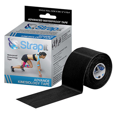 Strapit Strapit Advance Kinesiology Tape, 2 in x 5.5 yds, Black