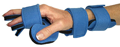 Comfy Splints Comfy Splints, Comfyprene Hand Separate Finger Splint, Adult, Light Blue, Right