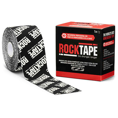RockTape RockTape Roll, Extra-Sticky Adhesive, Black Logo, 2" x 21.5'