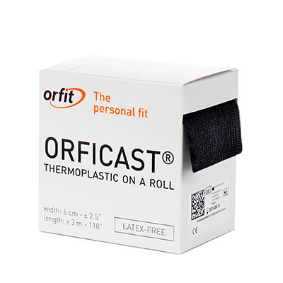 Orfit Orficast Thermoplastic Tape, 2" x 9', Black