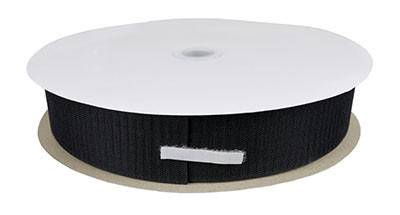 FabLife 2" hook material, 25 yard dispenser box, black