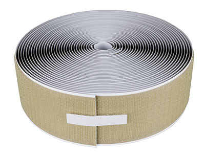 FabLife 2" self-adhesive hook material, 10 yard dispenser box, tan