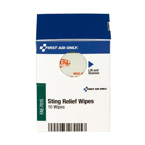 SmartCompliance Refill Sting Relief Wipes, 10/Box