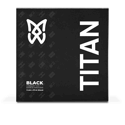 SpiderTech SpiderTech Kinesiology Tape, Titan Roll, 2" x 103', Black, Each