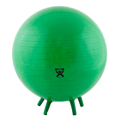 CanDo CanDo Inflatable Exercise Ball - with Stability Feet - Green - 26" (65 cm)
