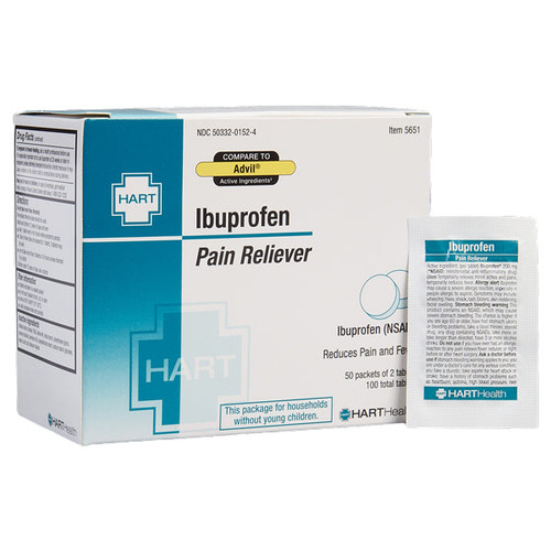 HART Health Ibuprofen Pain Reliever, 100/Box