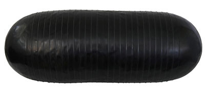 CanDo CanDo Inflatable Roller - Black - 9" x 28" - Round