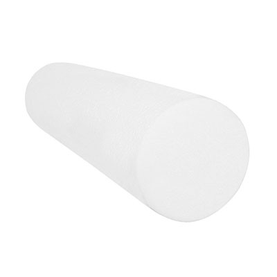 CanDo CanDo Foam Roller - Slim - White PE foam - 3" x 12" - Round