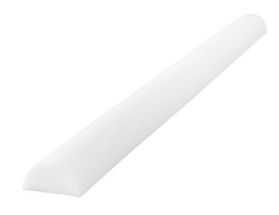 CanDo CanDo Foam Roller - Slim - White PE foam - 3" x 36" - Half-Round