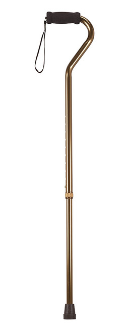 Drive Offset handle adjustable aluminum cane, 29 - 38", bronze, 6 each