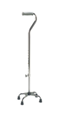 Drive Quad cane, small base (8" x 9"), 29 - 38", chrome, 1 each