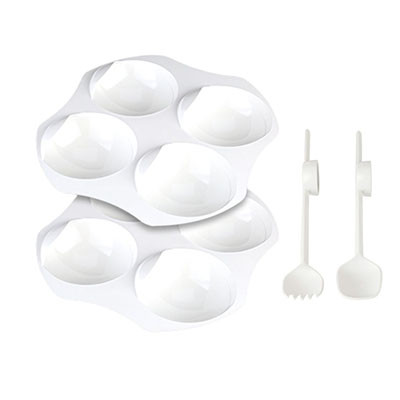 Obi Obi Large Accessory Bundle (2 Plates, 1 Large Spoon, and 1 Spork)