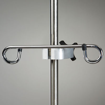 Clinton Clinton, IV Pole Accessory, Single Ram's Horn Accessory Hook