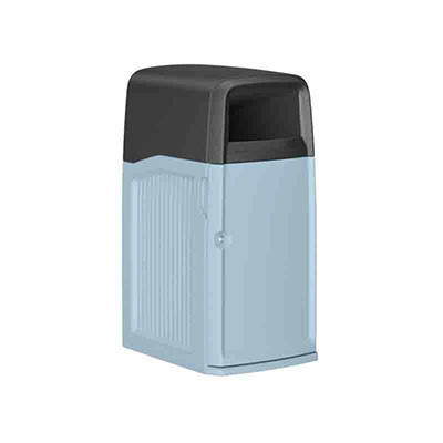 Cortech USA SafeBin Waste Container, Blue Grey / Black