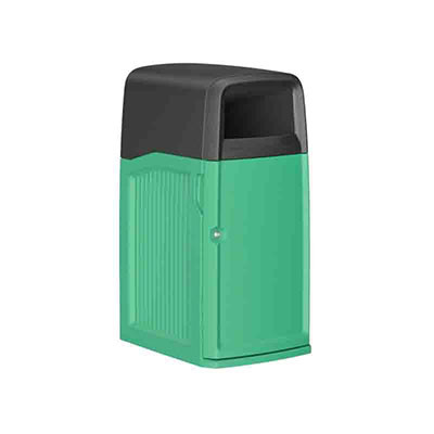 Cortech USA SafeBin Waste Container, Green / Black