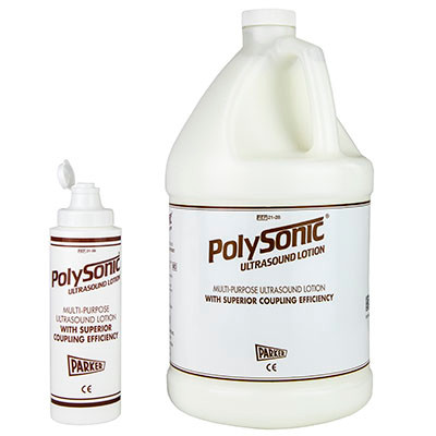 Polysonic Polysonic ultrasound lotion, 1 gallon refillable dispenser bottle - 4 units