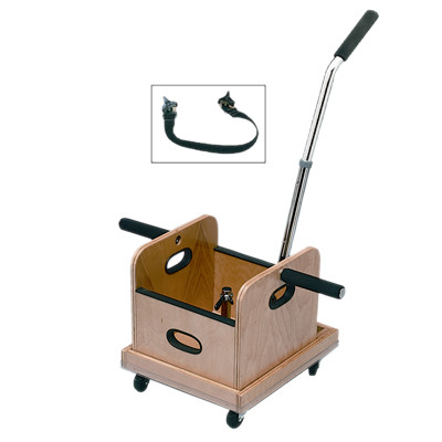 Baseline FCE Work Device - Mobile Weighted Cart with Straight Handle and Accessory Box