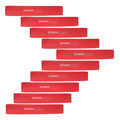 Power Systems Versa Loop, Medium, Red, Pack of 10