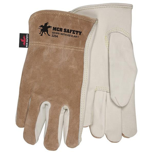 MCR Safety Select Grade Split Leather Drivers with Grain Palms
