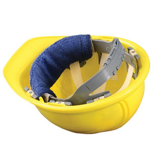 OccuNomix Clip-On Hard Hat Sweatband, Navy