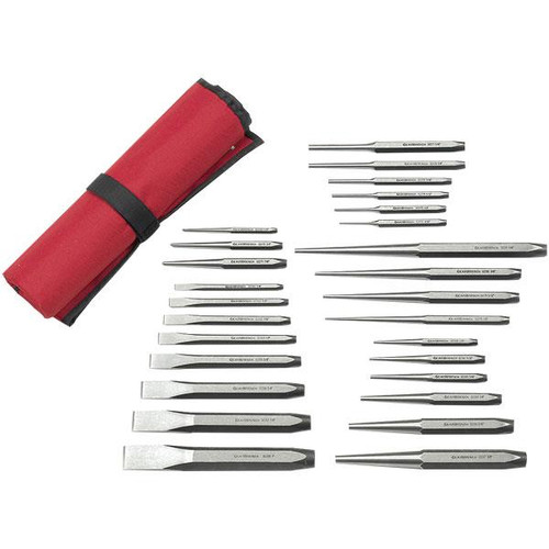 GearWrench 27-Piece Punch & Chisel Set - Red