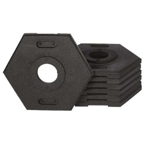 VizCon Hexagonal Rubber Base (For Grabber & Looper Tubes) Black