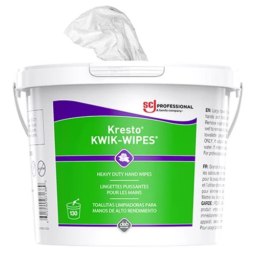 SC Johnson Professional® Kresto® KWIK-WIPES® Hand Cleaning Towels, White, 4 Buckets/130 ea