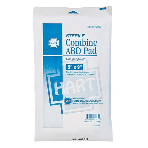 HART Health Combine ABD Sterile Pad, 5" x 9"