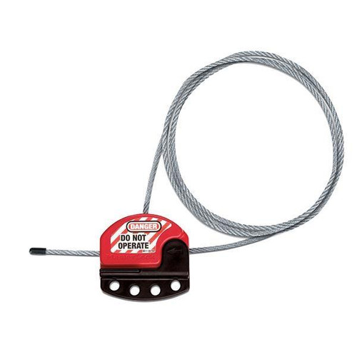 Master Lock Adjustable 6' Cable Lockout - Red