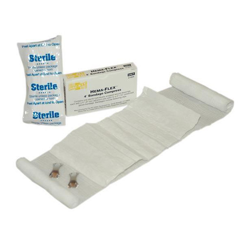 Hema-Flex Bandage Compress (Unitized Refill) 4" First Aid Supplies