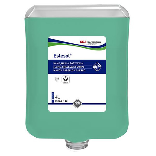 SC Johnson Professional Estesol Hand, Hair and Body Cleaner, 4 L Refill, 4/Case