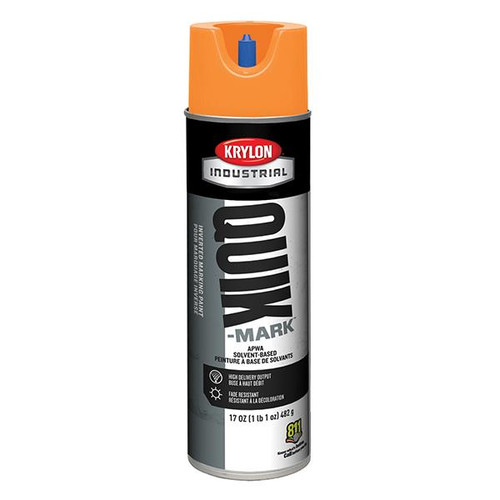 Krylon Quik-Mark Inverted Marking Paint Solvent Based Bright Orange