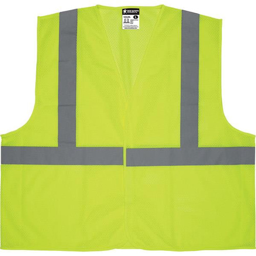 MCR Safety Luminator Class 2 Hook-&-Loop Mesh Vests